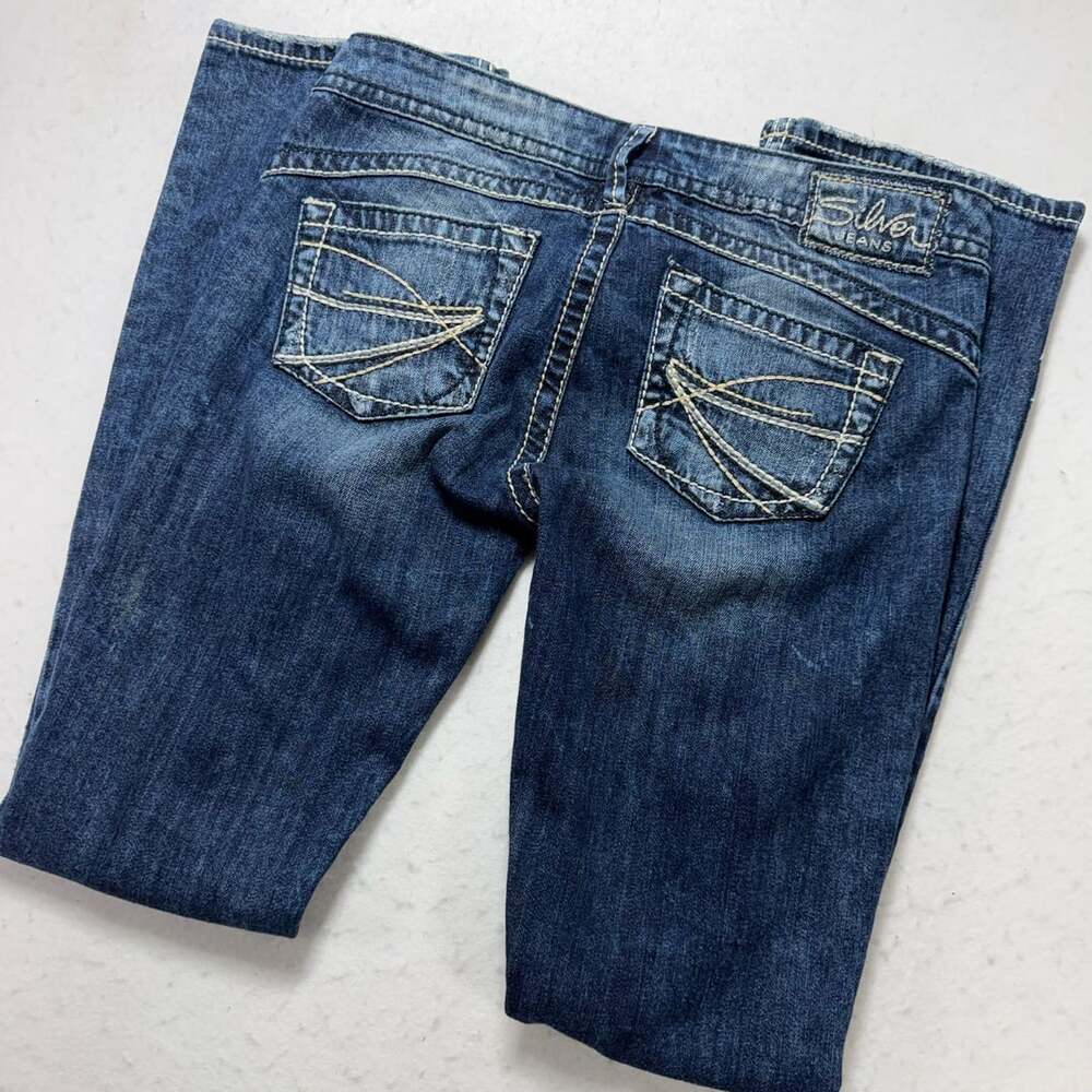 Silver Jeans Co. Tuesday Slim Bootcut Distressed Jeans Size 29x33